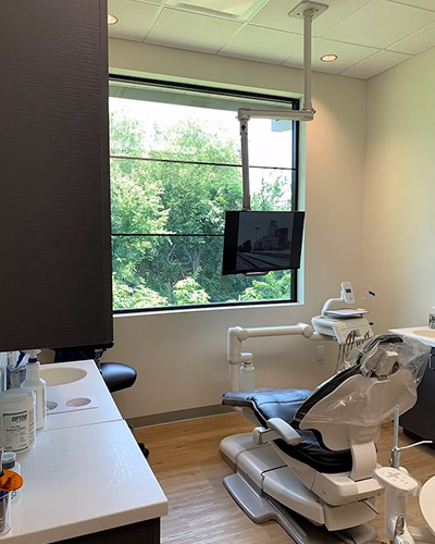 new pella picture windows overlook woods