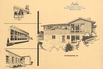 A historical image from the 1950s that is a promotion for Pella's multi-purpose window.