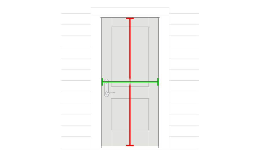 how to measure for a new storm door