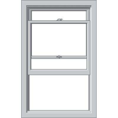 large graphic of a defender series single-hung window
