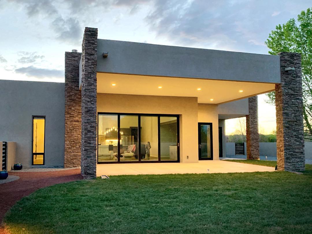 Black Sliding Patio Door Complements Minimalist Design Pella