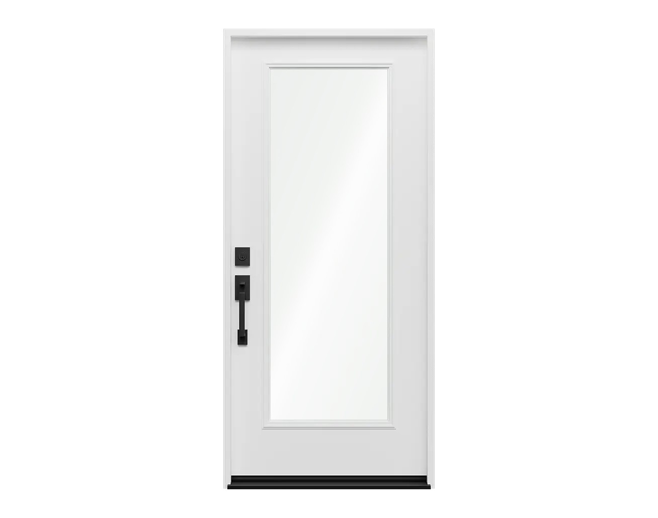 Fiberglass Front Door Full Light