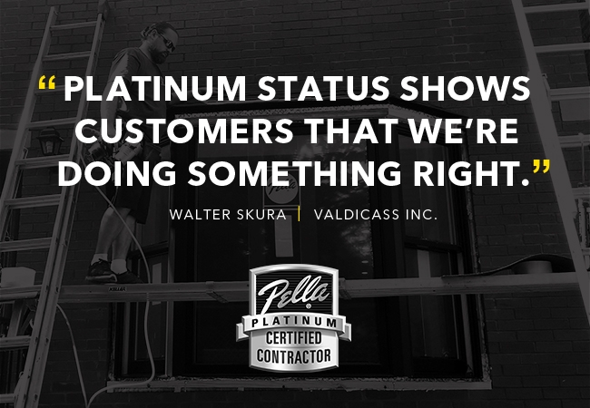 "Platinum status shows customers that we're doing something right"