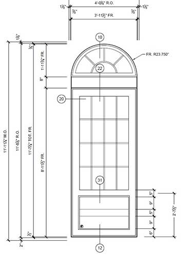 typical door elevation - harlem