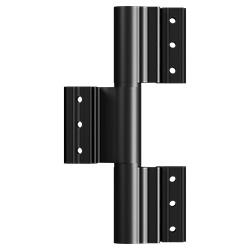 black hinged door hinge