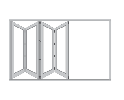 a generic illustration of a bifold window