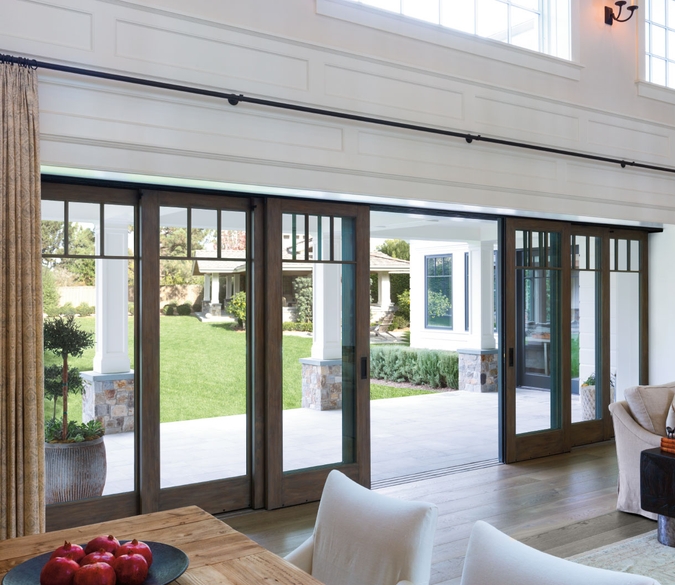 Pella Architect Series Traditional, Stacking Sliding Glass Doors