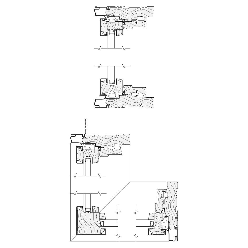 reserve contemporary corner unit window cross section