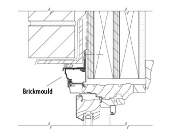 enduraclad head detail with brickmould