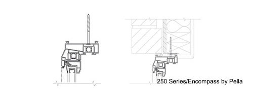 vinyl products block frame with screw attachment