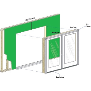 New Construction Sliding Patio Door Installation Pella