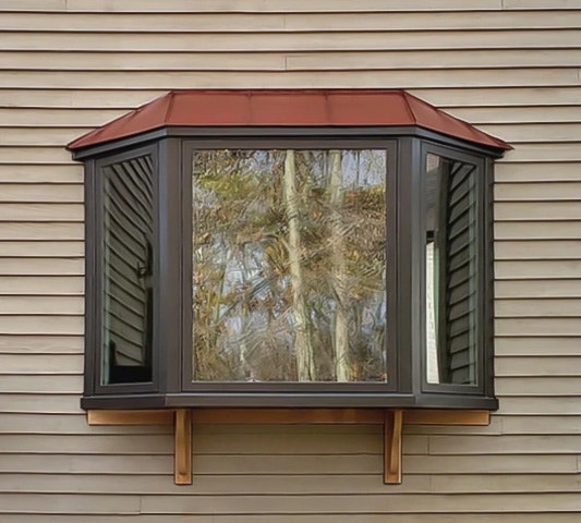 Newly installed Pella bay window on Waynesburg home looks sharp.