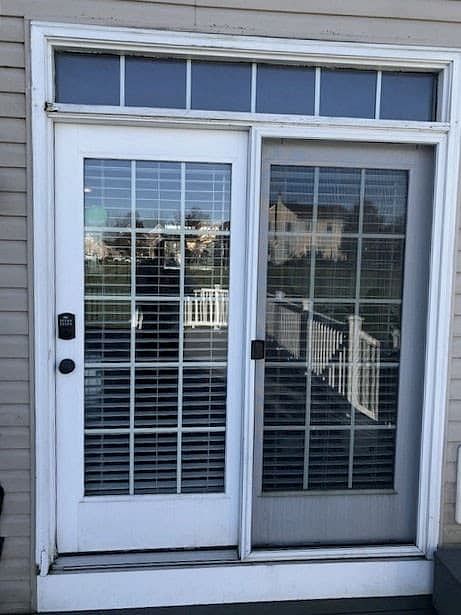 Before Old Patio Door With Screen 