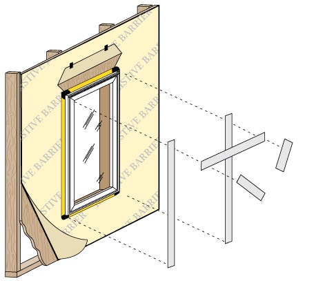 an illustrated step 4 guide to installing a window