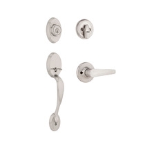 standard entry door hardware in satin nickel