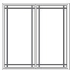 Prairie Grille Pattern for Impervia Windows