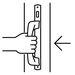 icon for an easy to operate door