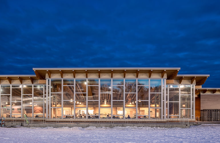 Hyland library pella passive-house certified windows