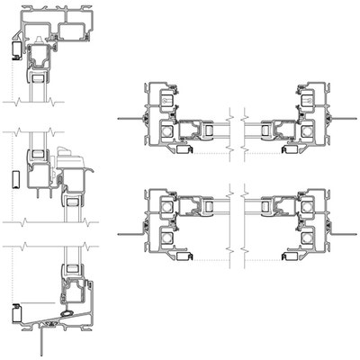cross section drawings of impervia double-hung