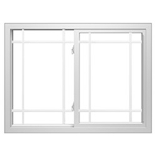 250 sliding window grilles - 6 light