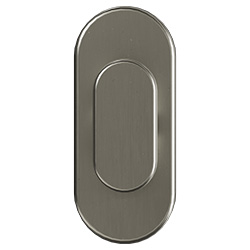 pivot door round thumb turn in satin nickel