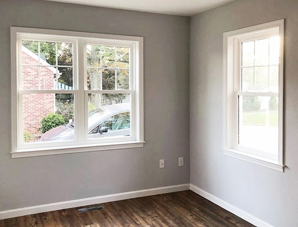 Interior view of a Stewartstown ranch-style home depicting how newly installed windows enhance beauty.