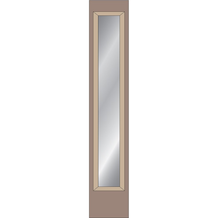 full light sidelight for wood entry doors