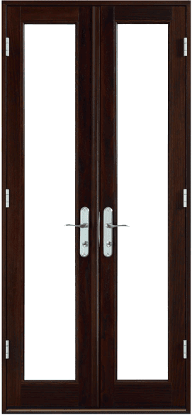 large cut-out background of a custom traditional patio door