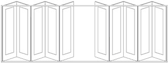 bifold panel configuration 5 left 5 right