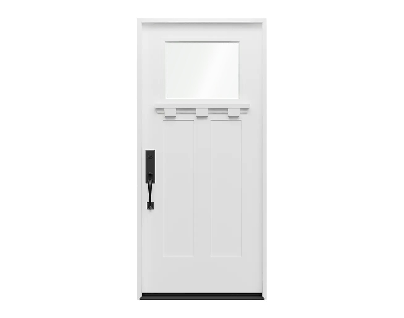Fiberglass Front Door Craftsman Light