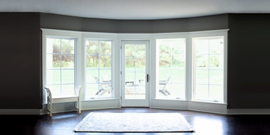lifestyle series hinged door with four casement windows