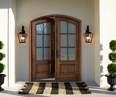 Wood French Door 10/5 with 2 sidelights