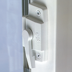 white vinyl cam action lock for 250 sliding windows