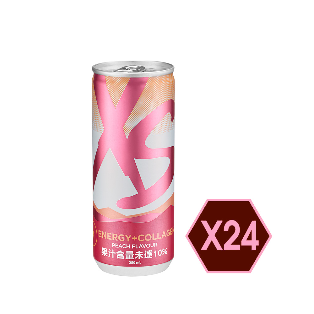 XS機能能量飲-水蜜桃風味-24入
