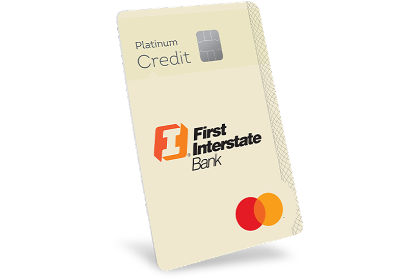 image of First Interstate Bank's Personal Platinum credit card