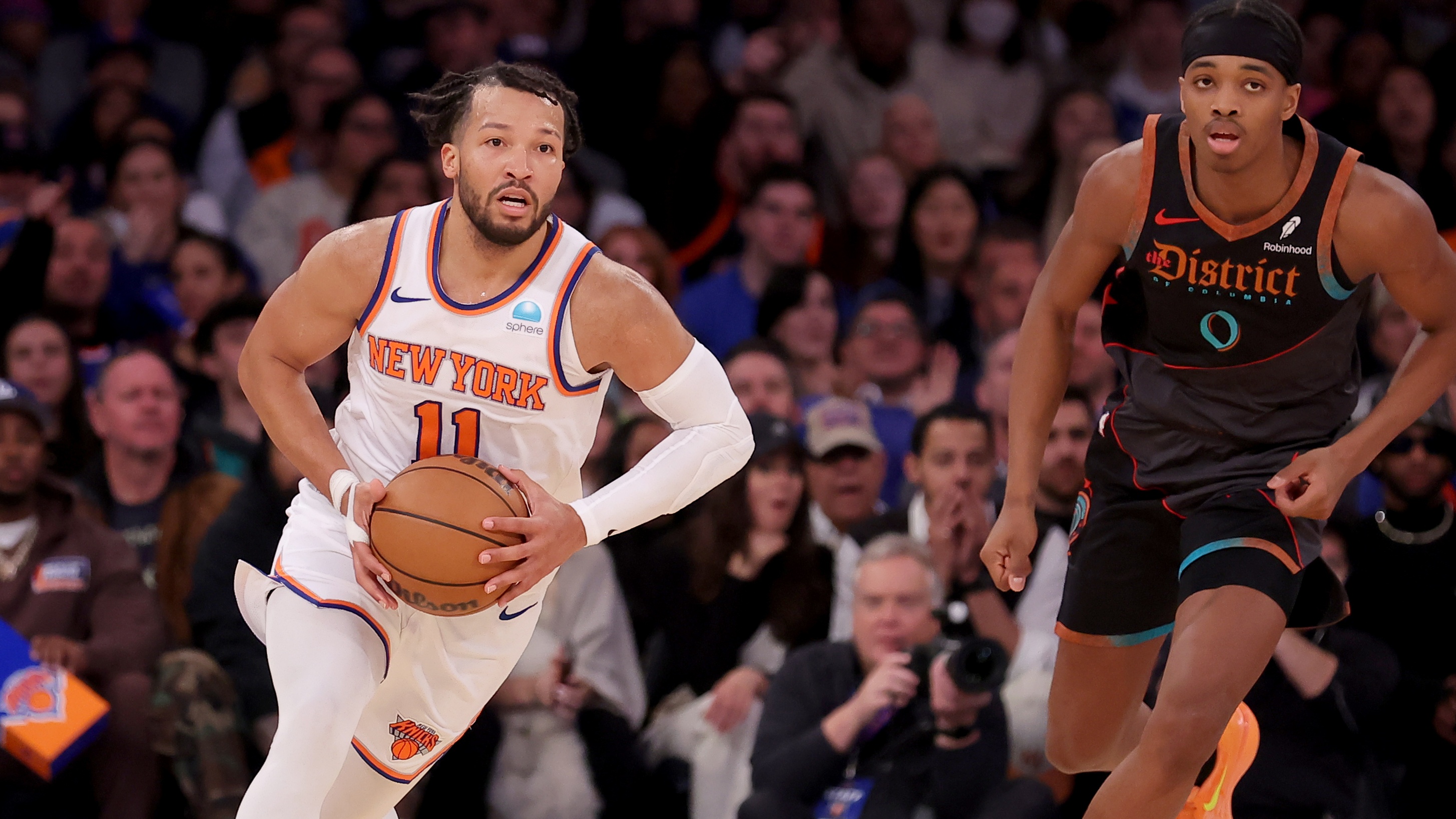 Jalen Brunson scores 41 points to lead the Knicks to a 113-109 victory over  the Wizards - The San Diego Union-Tribune