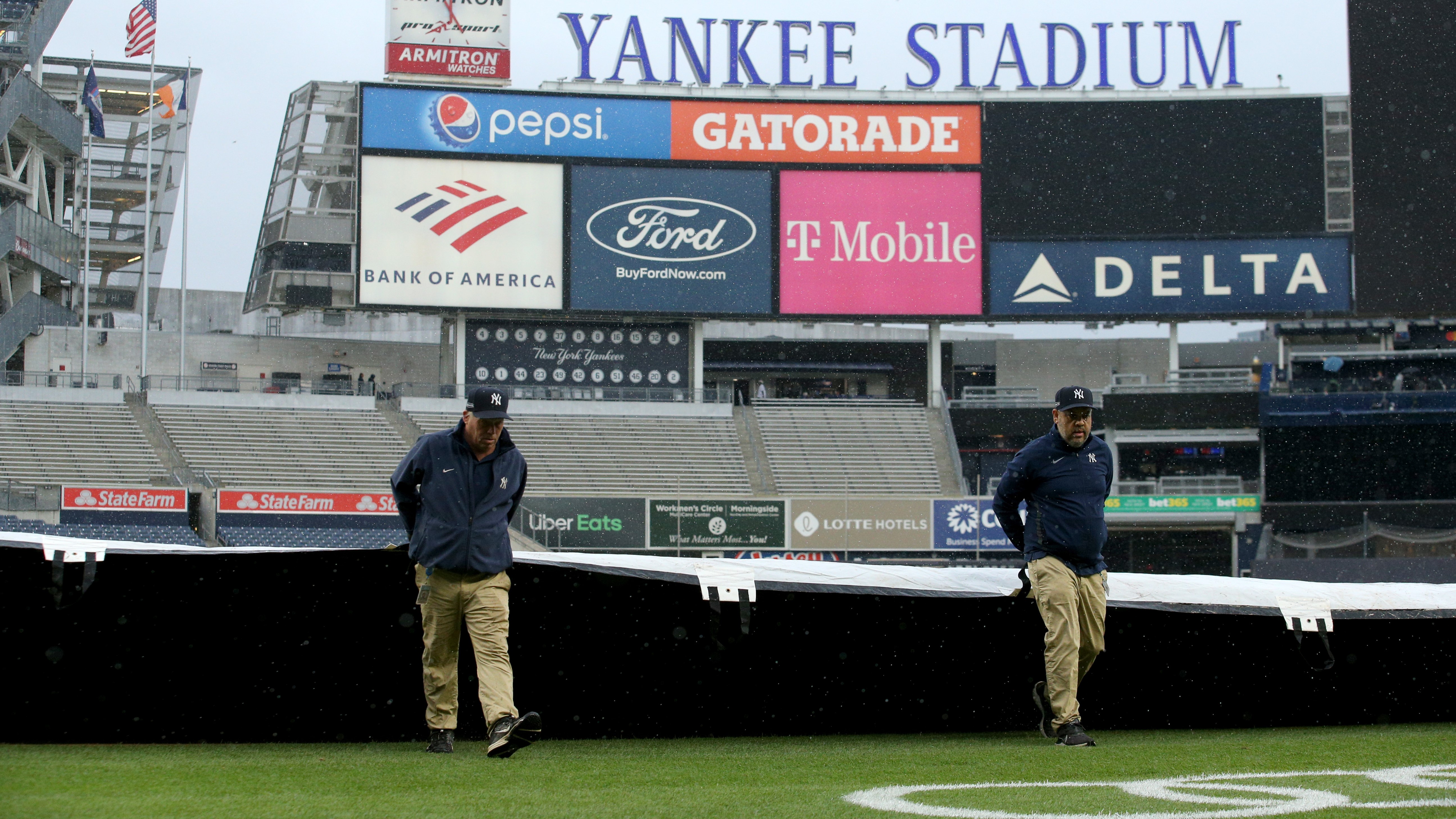 College baseball teams square off in epic rain delay joust