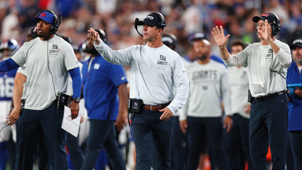 In first game as HC, John Harbaugh delivers Giants statement win: 'We're on our way'