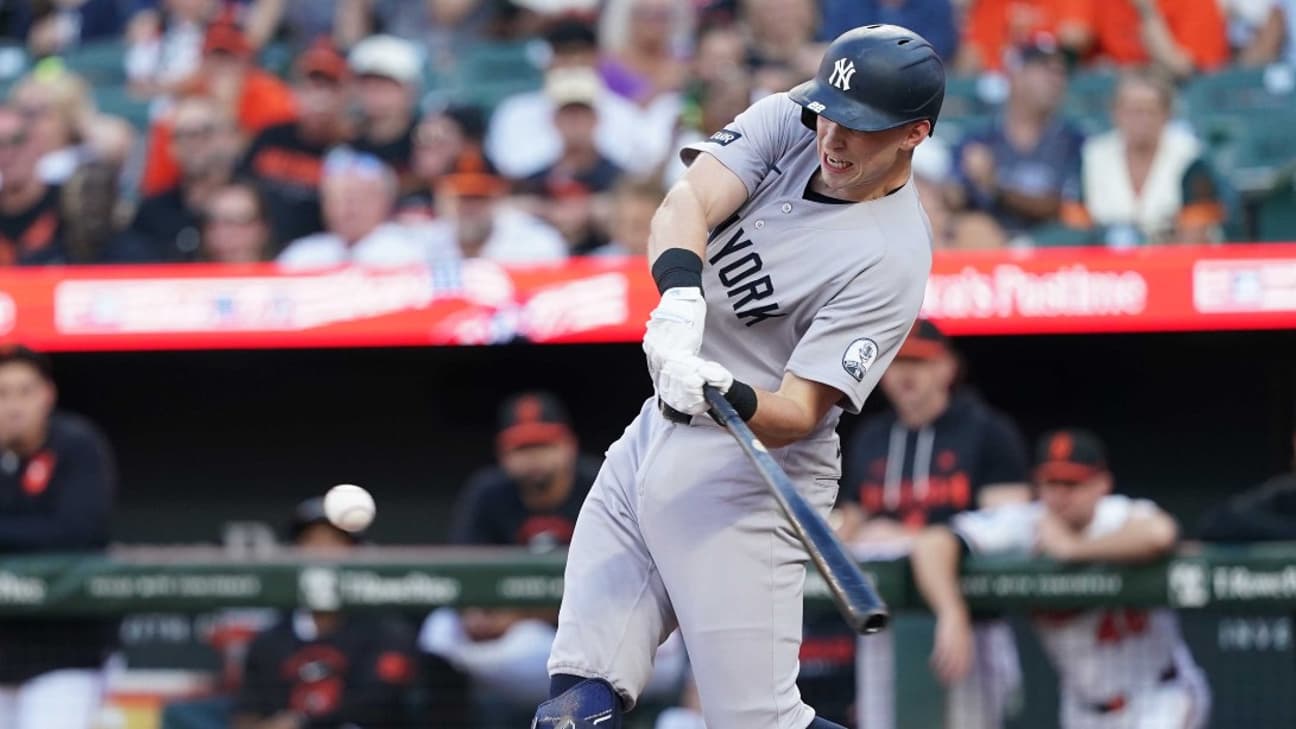 Yankees score two in the eighth to beat Orioles 5-3