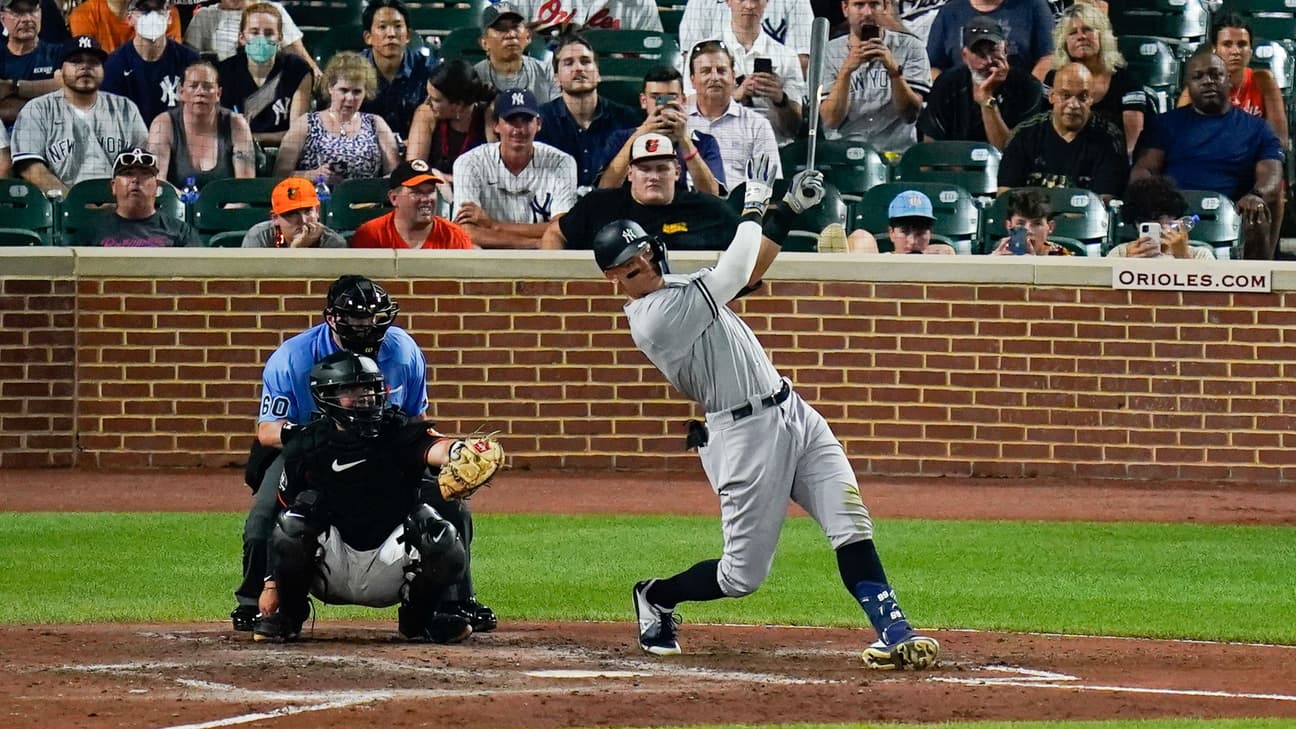 Yankees' Aaron Judge named Player of the Month for July
