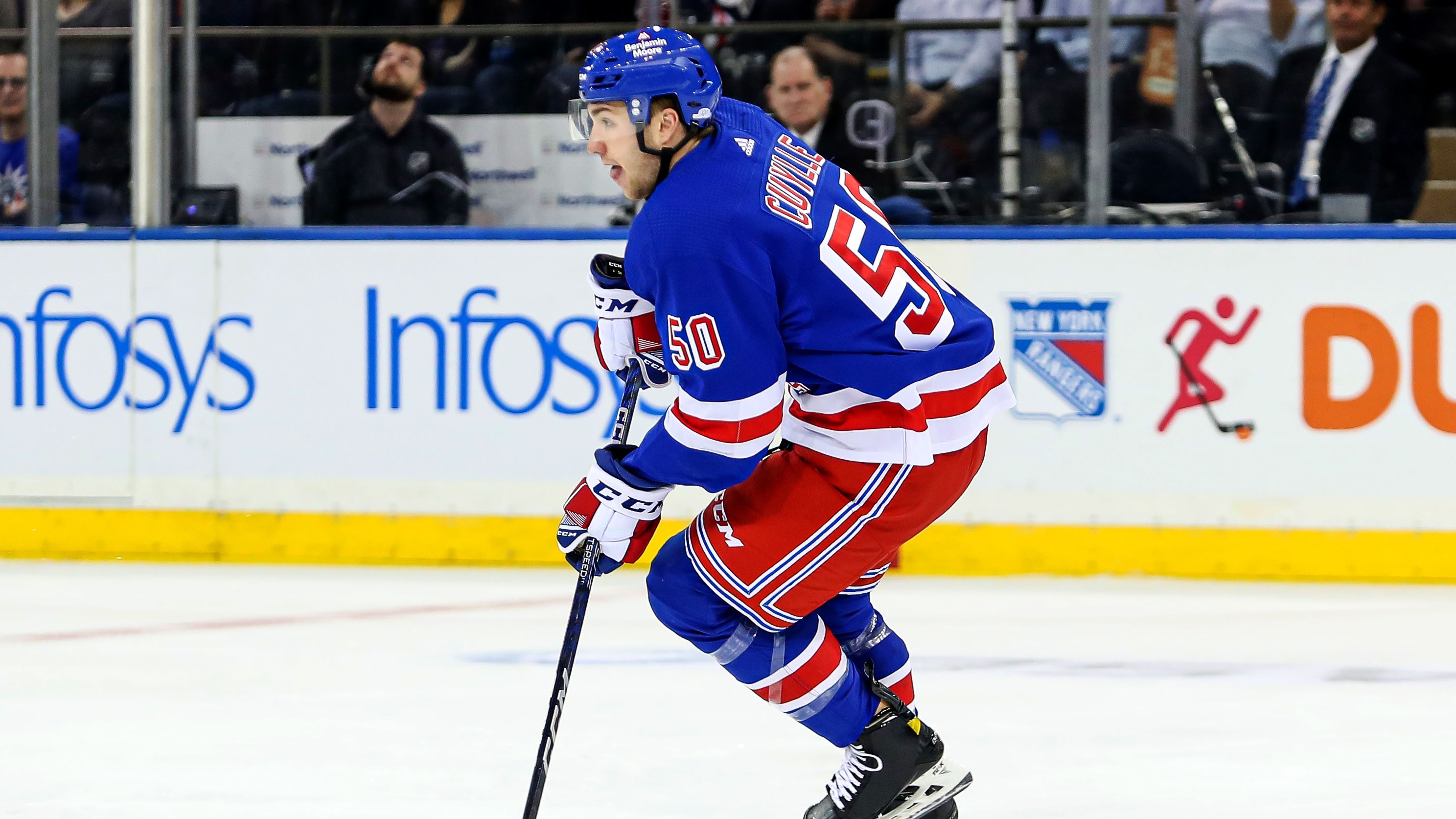 Will Cuylle's third period goal propels shorthanded Rangers to 2-1 win over  Hurricanes