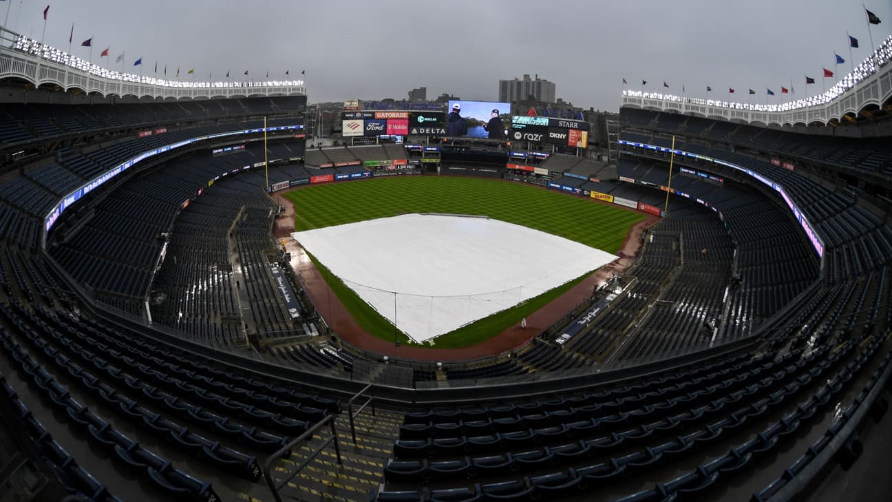Delays at the Stadium: Rain Halts the Yankees-Braves Game