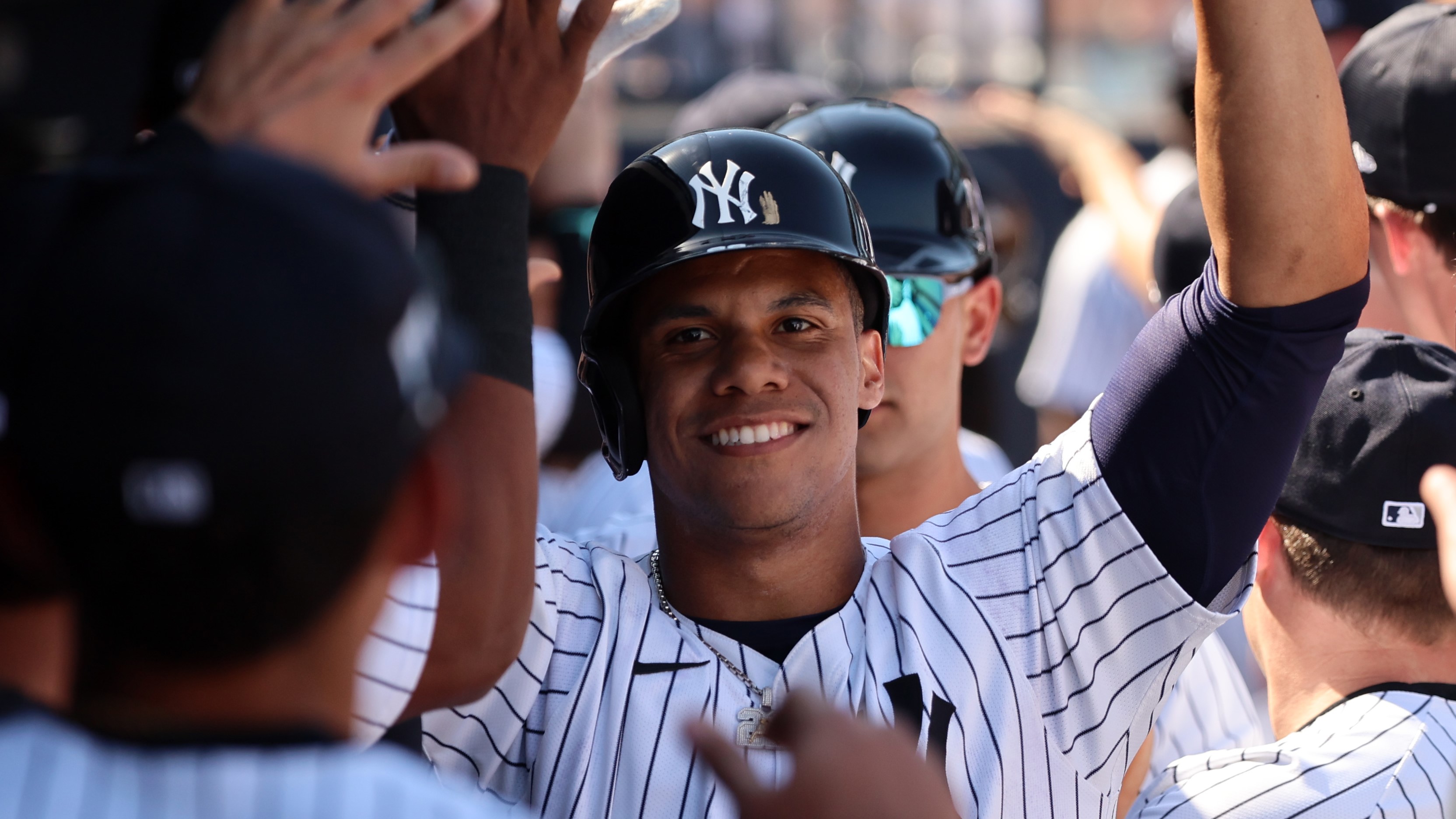 Juan Soto homers in Yankees spring training debut in 12-6 win over