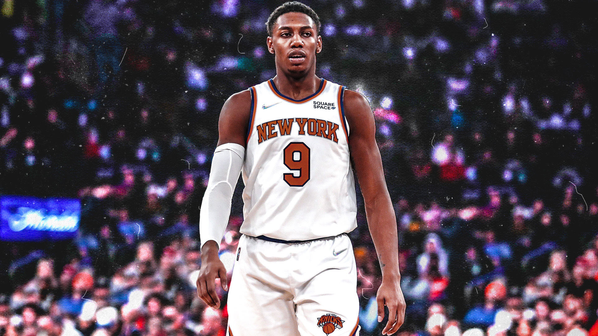 RJ Barrett New York Knicks 2023-2024 Game Worn Statement Edition