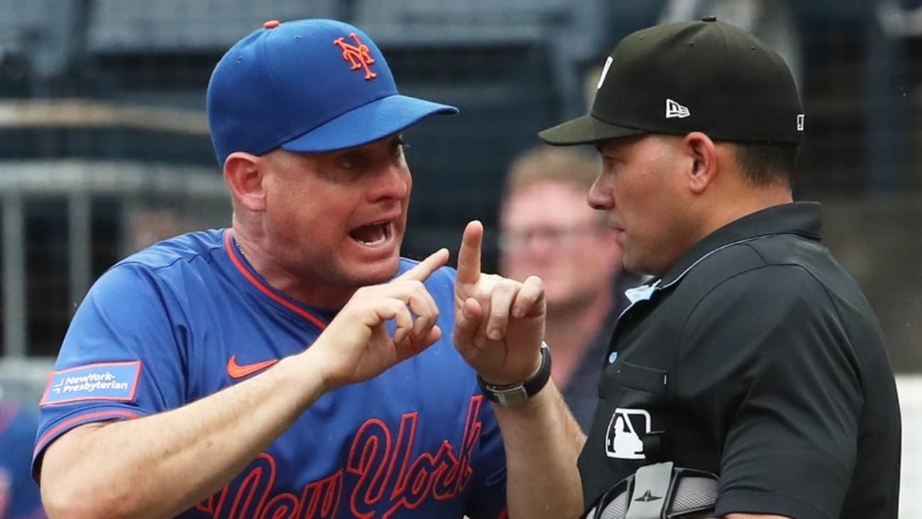 Mets manager Carlos Mendoza 'protecting the players' after fourth inning ejection vs. Pirates