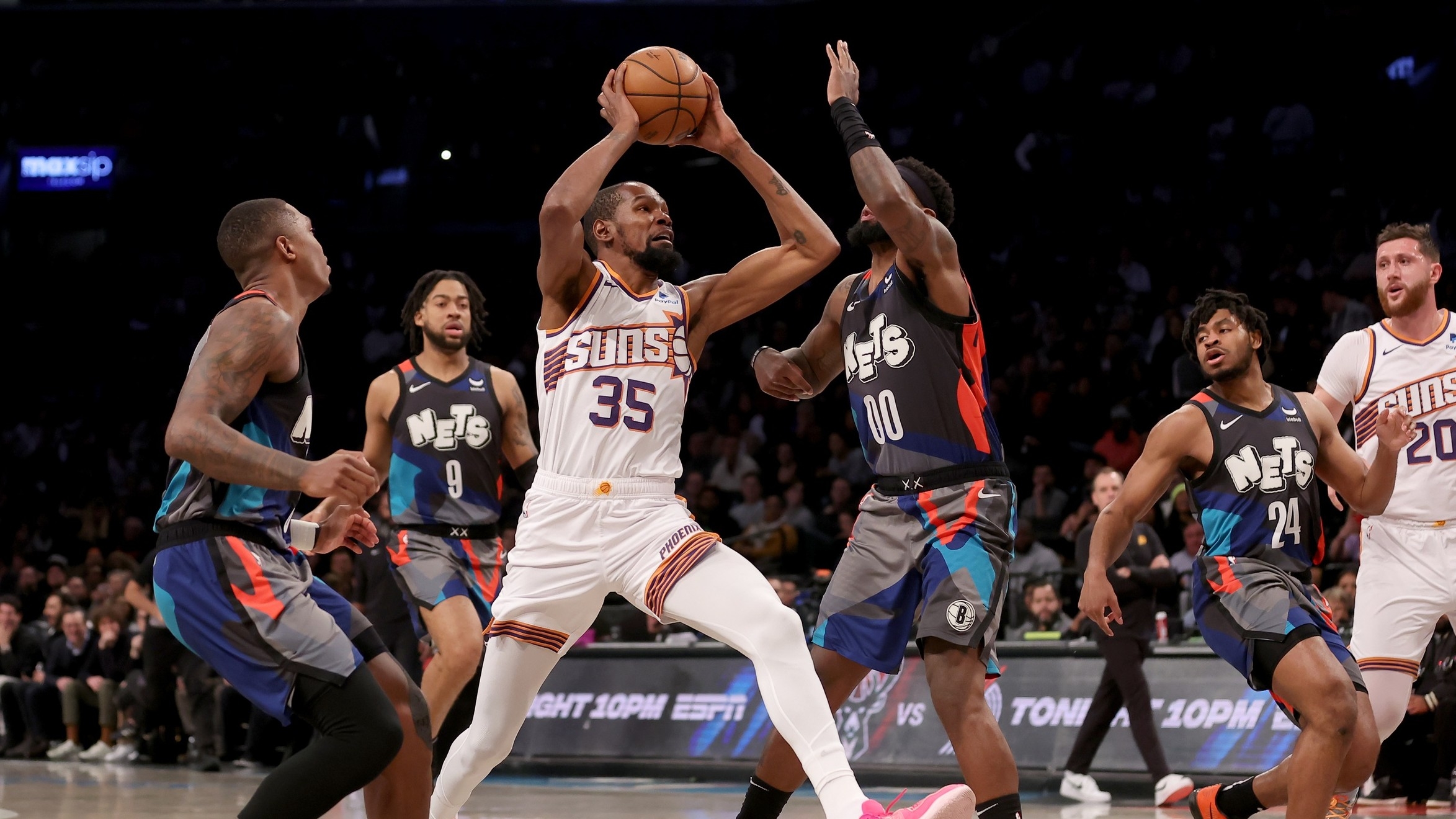 Kevin Durant scores 33 points, Nets beat Thunder 120-96