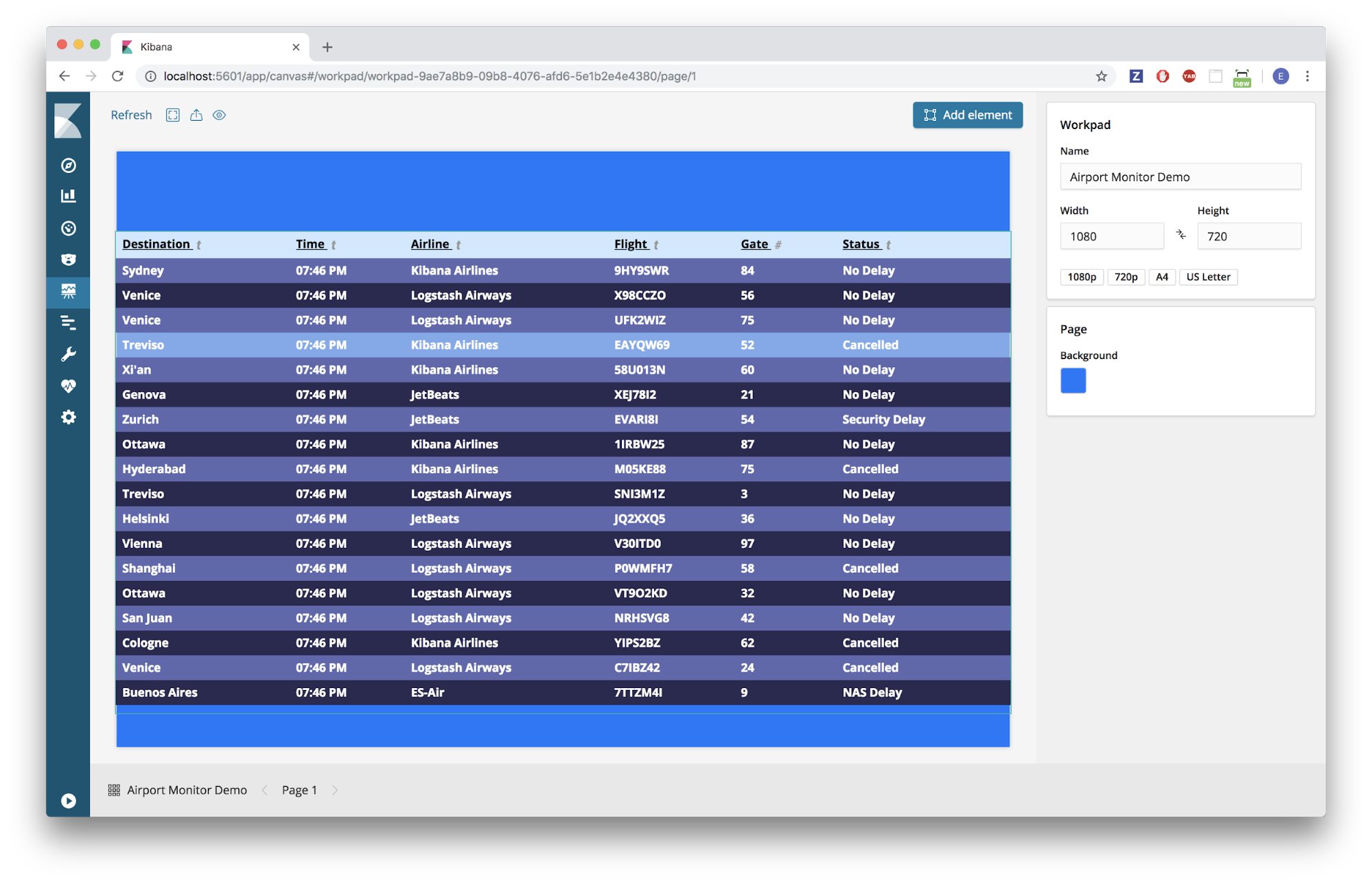 在kibana 中使用canvas 的数据表和故障排查元素 Elastic Blog