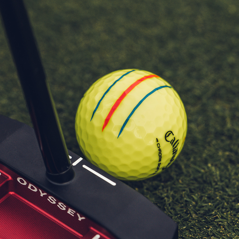 Chrome Soft Triple Track Yellow Golf Balls