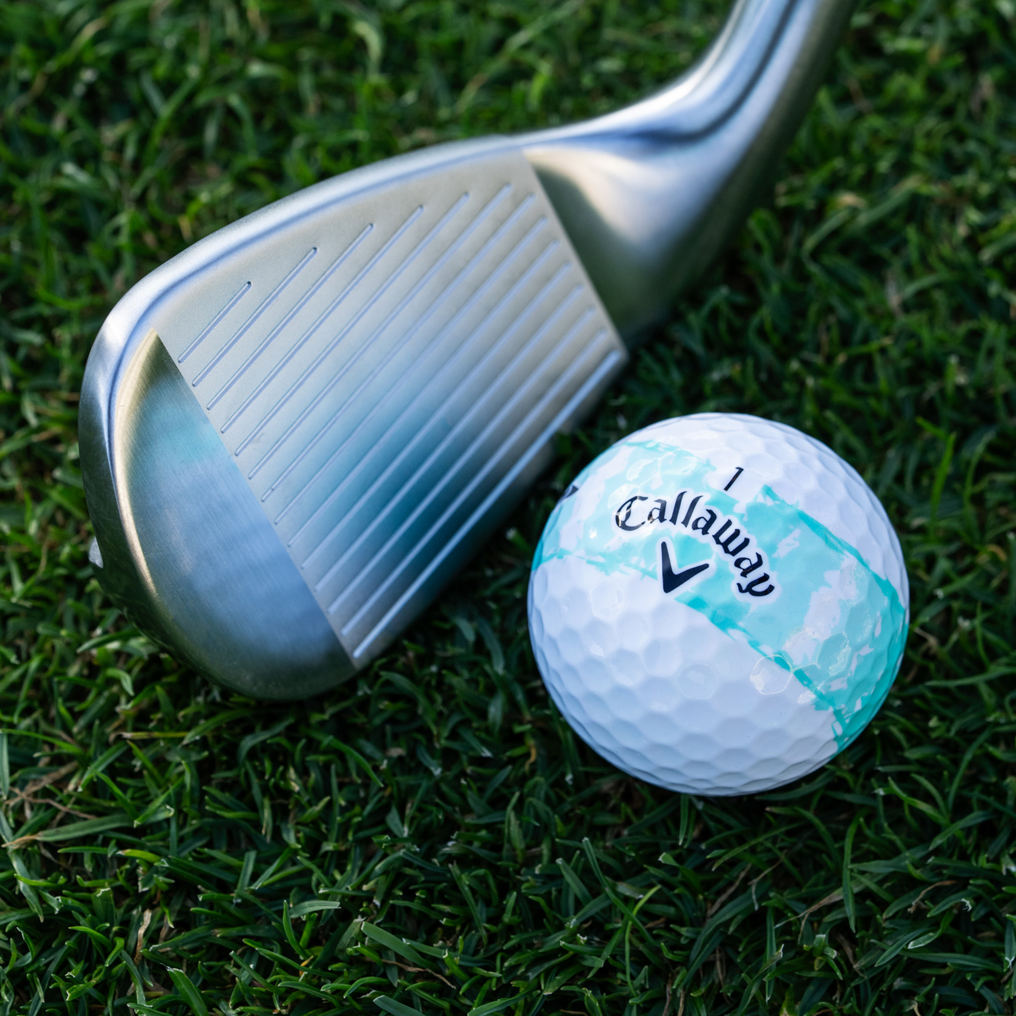 Supersoft Distressed Teal Stripe Golf Balls
