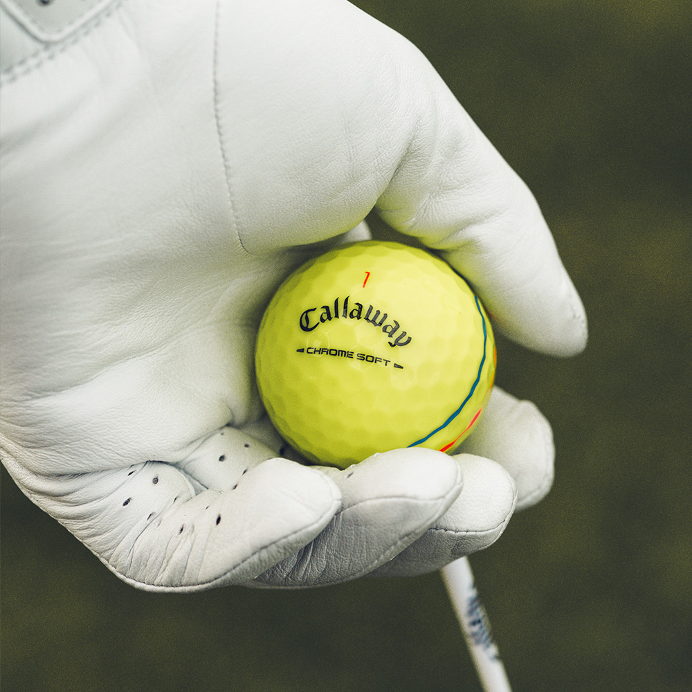Chrome Soft Triple Track Yellow Golf Balls